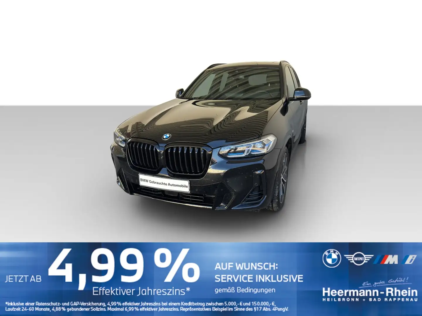 BMW X3 xDrive30d M Sportpaket Laser.ACC.H&K.360°.PGD Schwarz - 2