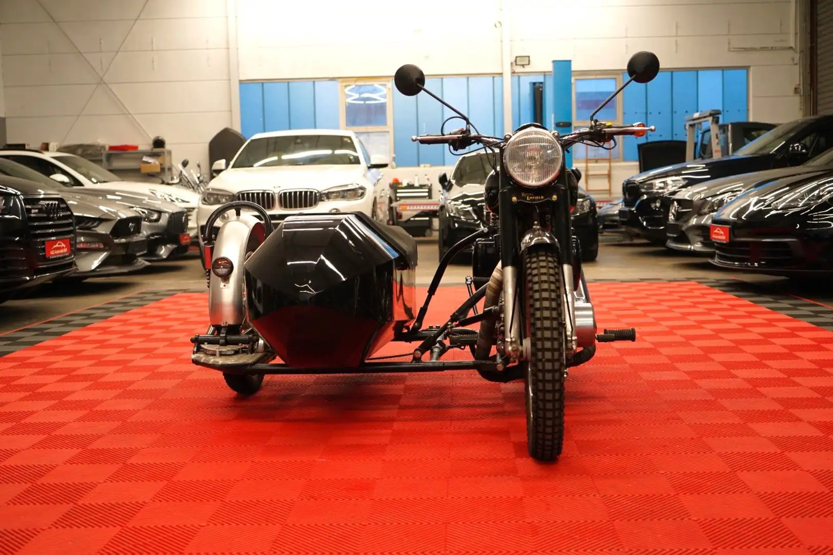 Royal Enfield Bullet 500 1.Hand*Tüv 02.2027*Gespann/Beiwagen Schwarz - 2