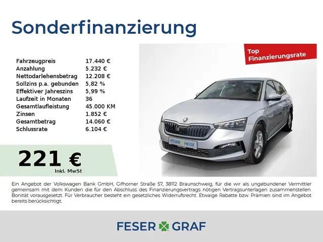 Skoda Scala 1.5 TSI Style SHZ*LED*GRA*Bluetooth*SmartLink*LM*D