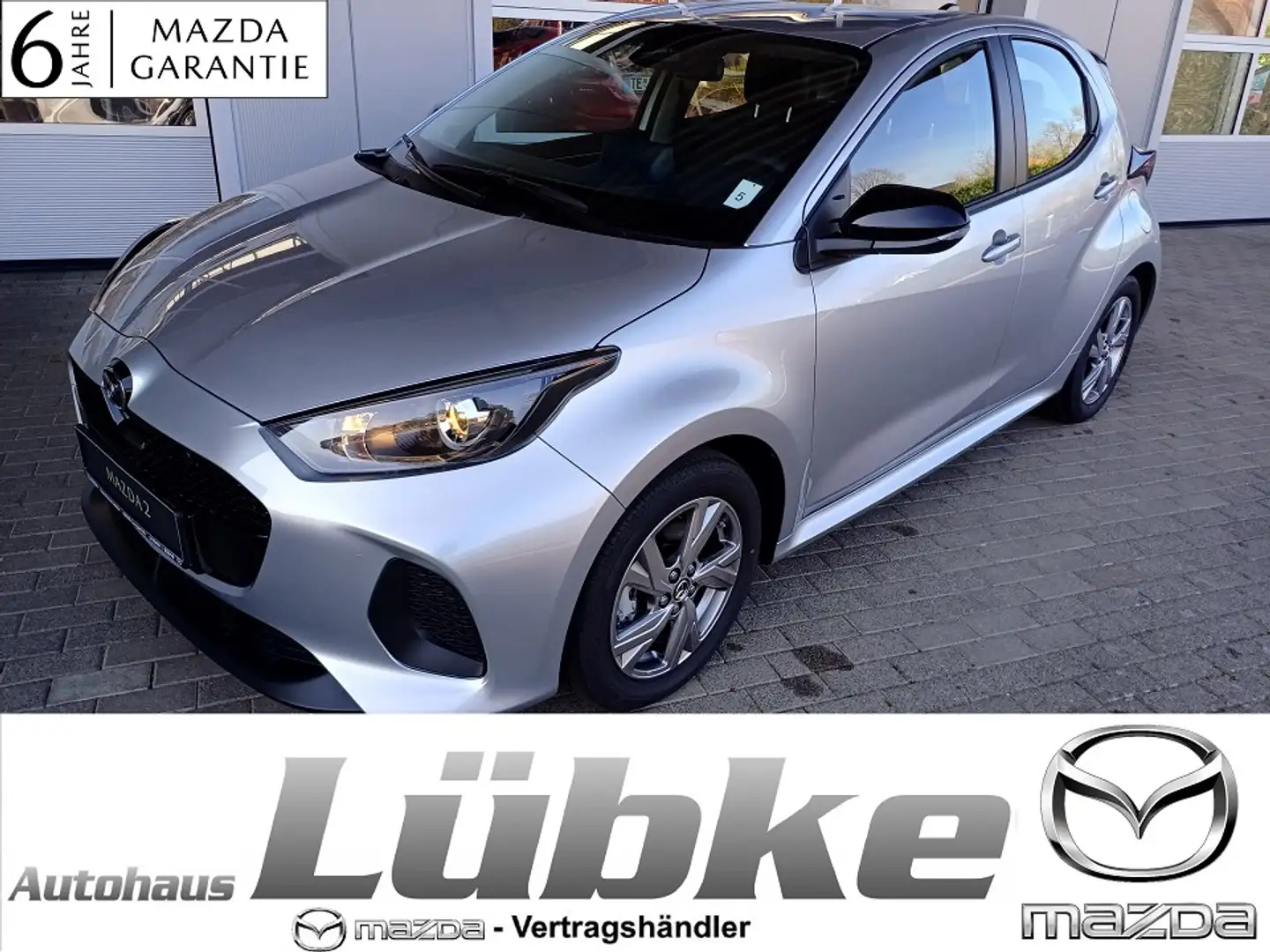 Mazda 2 Hybrid 1.5L EXCLUSIVE-LINE VVT-i e-*LenkradHzg*EPH Silber - 1