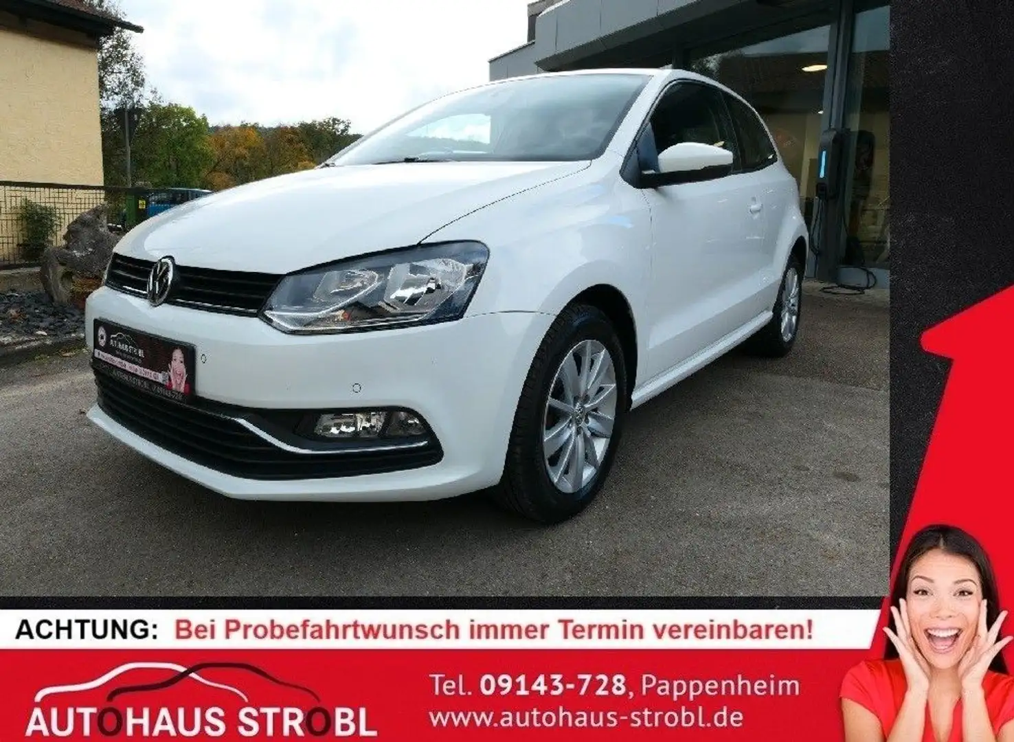 Volkswagen Polo V 1,0 Comfortline BMT/Klima/PDC Weiß - 1
