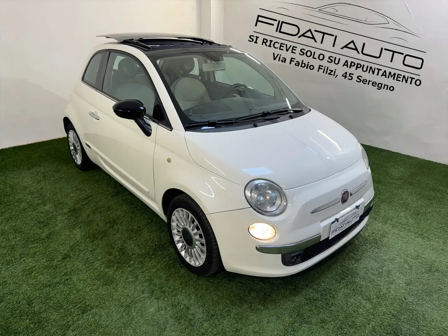 Fiat 500 500 1.3 mjt EURO5 LOUNGE TETTO APRIBILE OK NEOAP. Bianco - 1