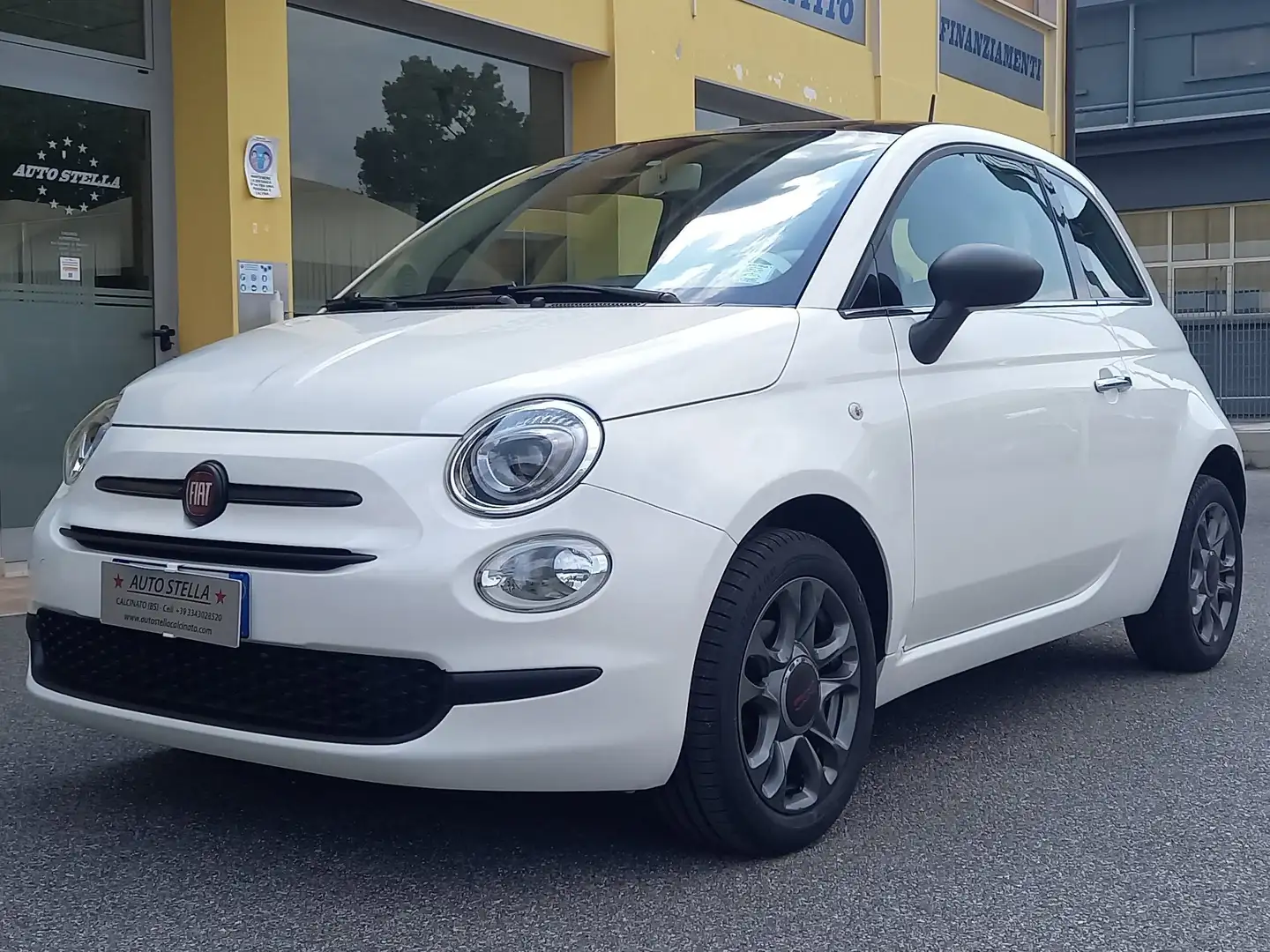 Fiat 500 Benz. cc. 1.2 Mod. Lounge  SOLO 56.000 Km. x Neop. Weiß - 1