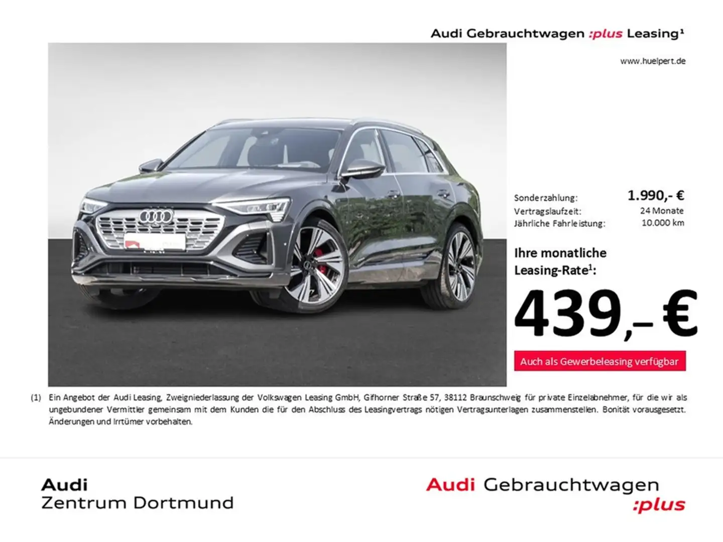 Audi Q8 e-tron 55 quattro S LINE 360°CAM LM22 EKLAPPE Grau - 1