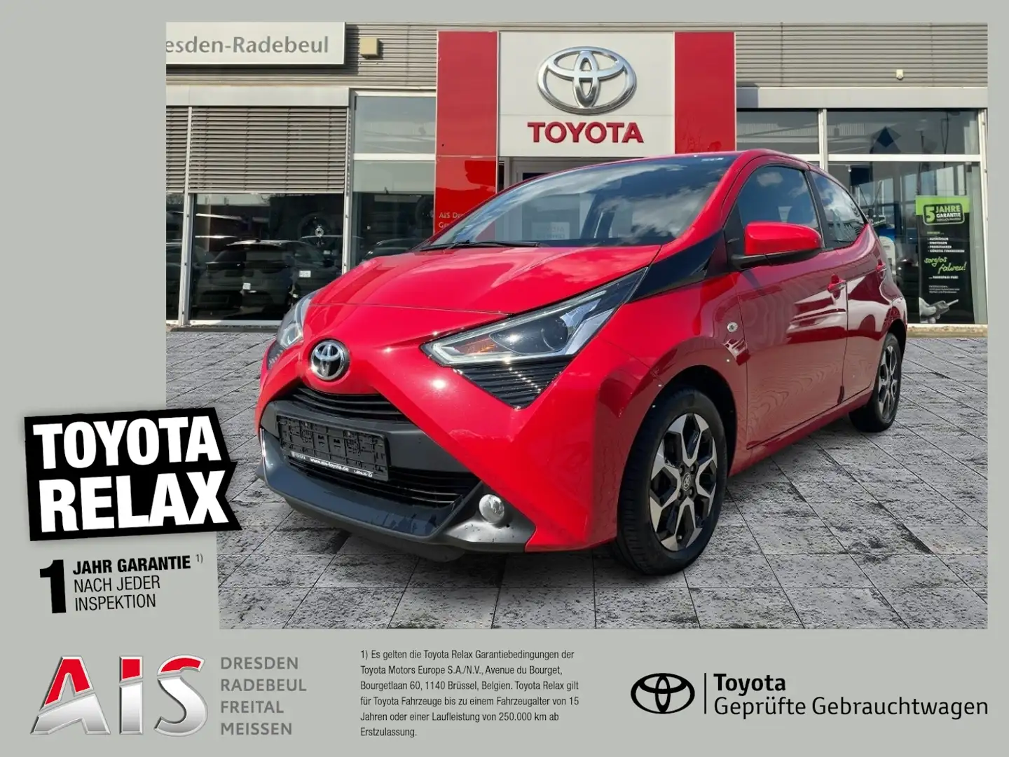 Toyota Aygo 1.0 x-play club Rückfahrkamera Rojo - 1