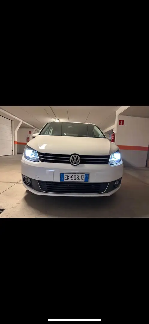 Volkswagen Touran 2.0 tdi Highline dsg Blanc - 2