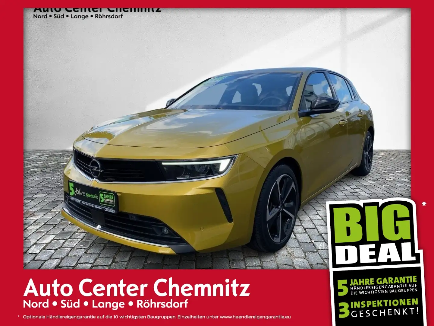 Opel Astra L AT8 Plugin Edition LED/Navi/SHZ/PDC/LM Geel - 1
