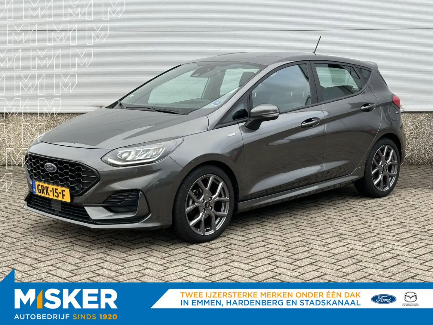 Ford Fiesta Fiesta 125pk Hybide Automaat/Winterpack/Adaptive C Grijs - 1