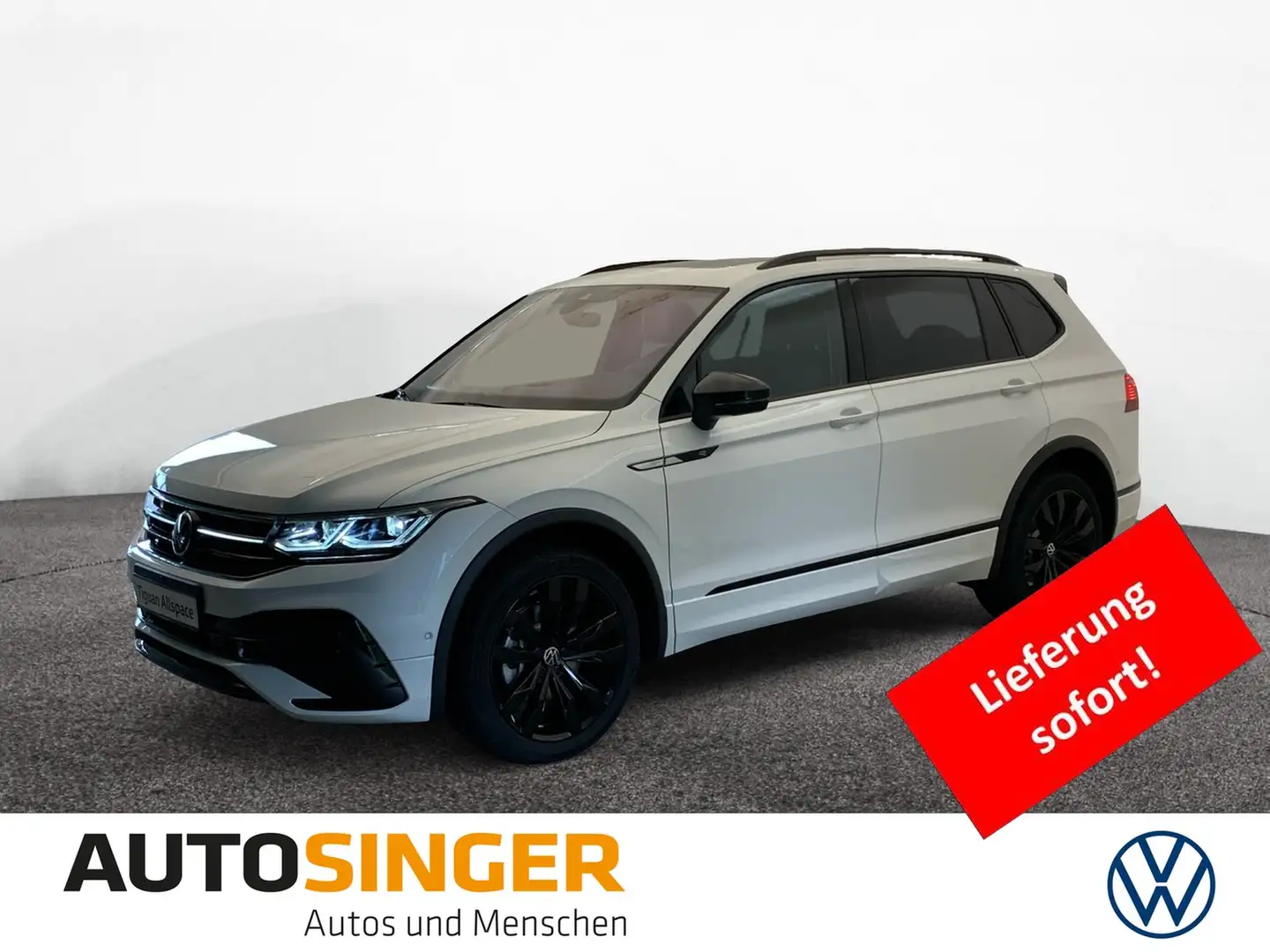 Volkswagen Tiguan Allspace R-Line 4M 7-S*STDHZ*PANO Weiß - 1