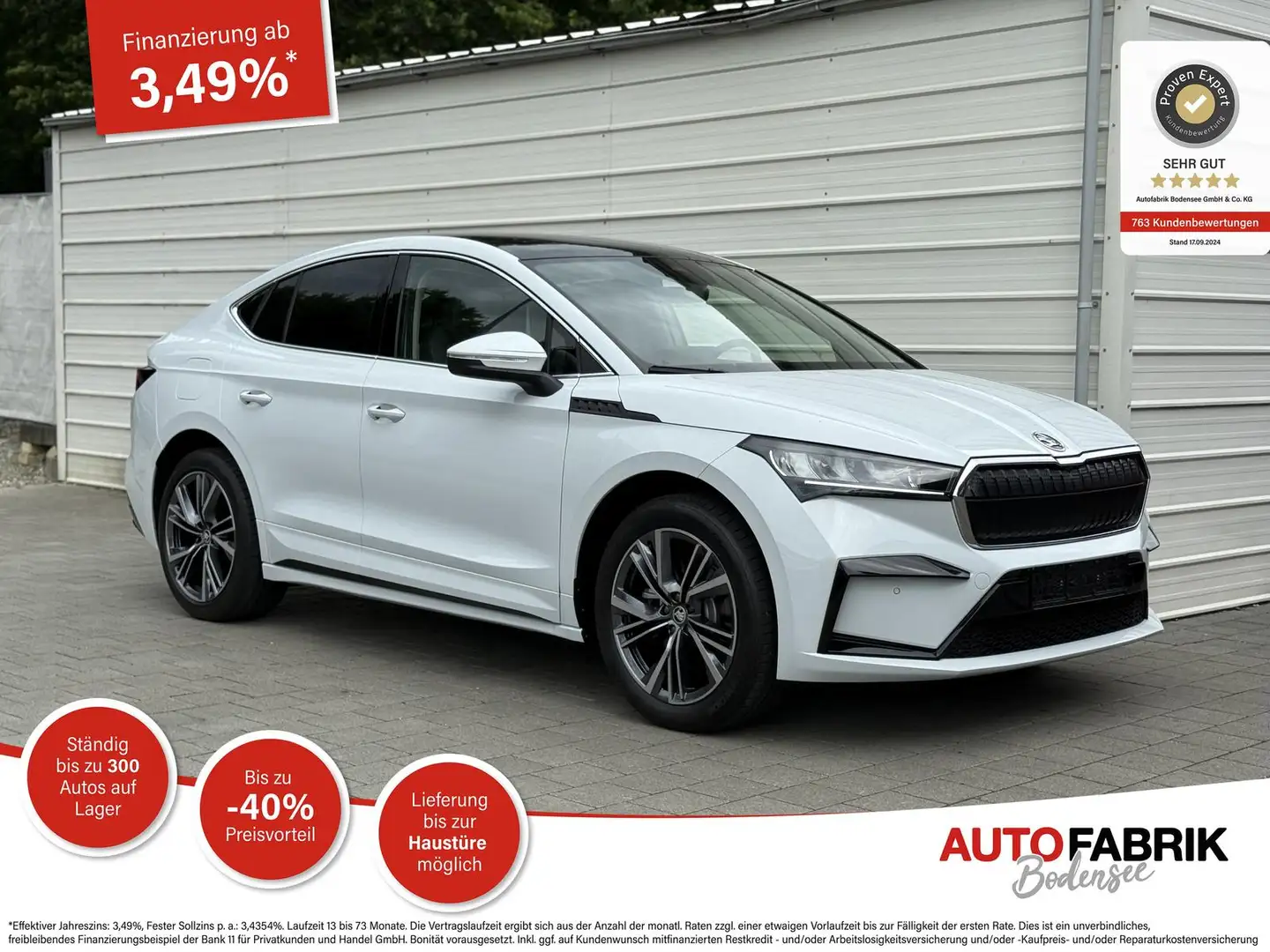 Skoda Enyaq Coupe iV 80 Panorama*Navi*SHZ*Alcantara*20"*ACC*Ke Weiß - 1