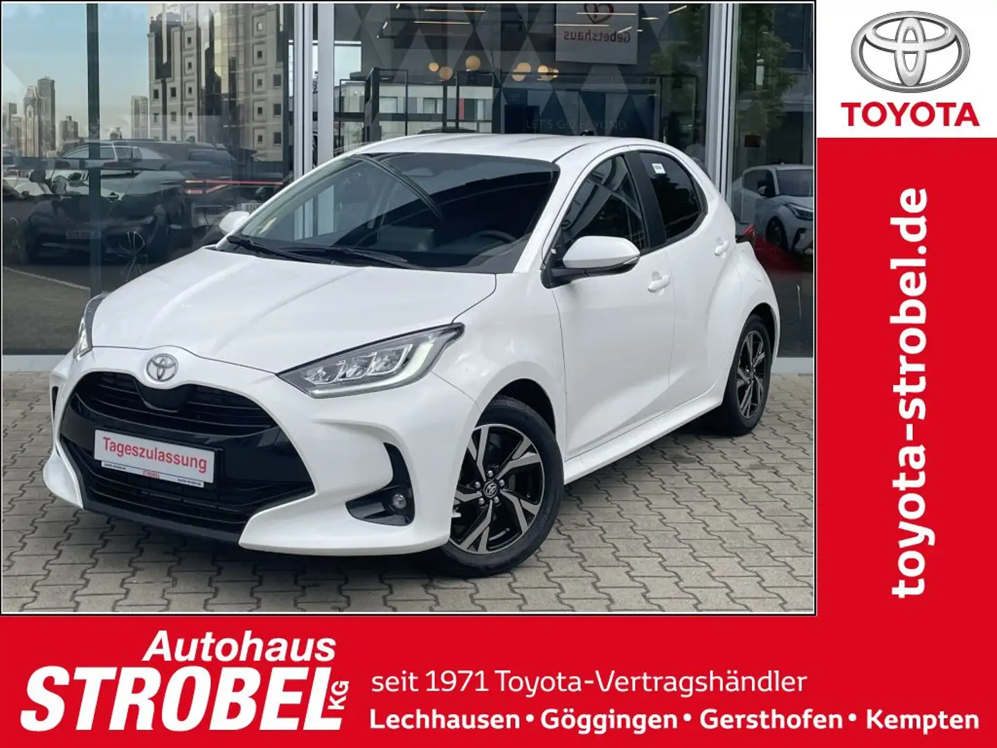 Toyota Yaris Hybrid 116 1.5 VVT-i Teamplayer Weiß - 1