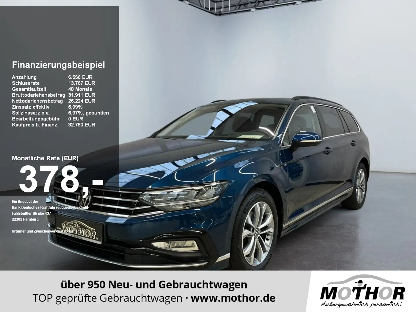Volkswagen Passat Variant R-Line 2.0 TDI DSG Digital Cockpit Blau - 1