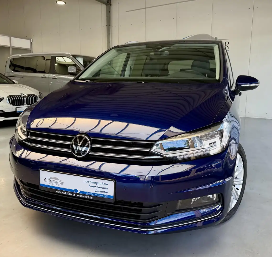 Volkswagen Touran Autom. TDI *LED *7-Sitzer *AHK *Navi Blauw - 2