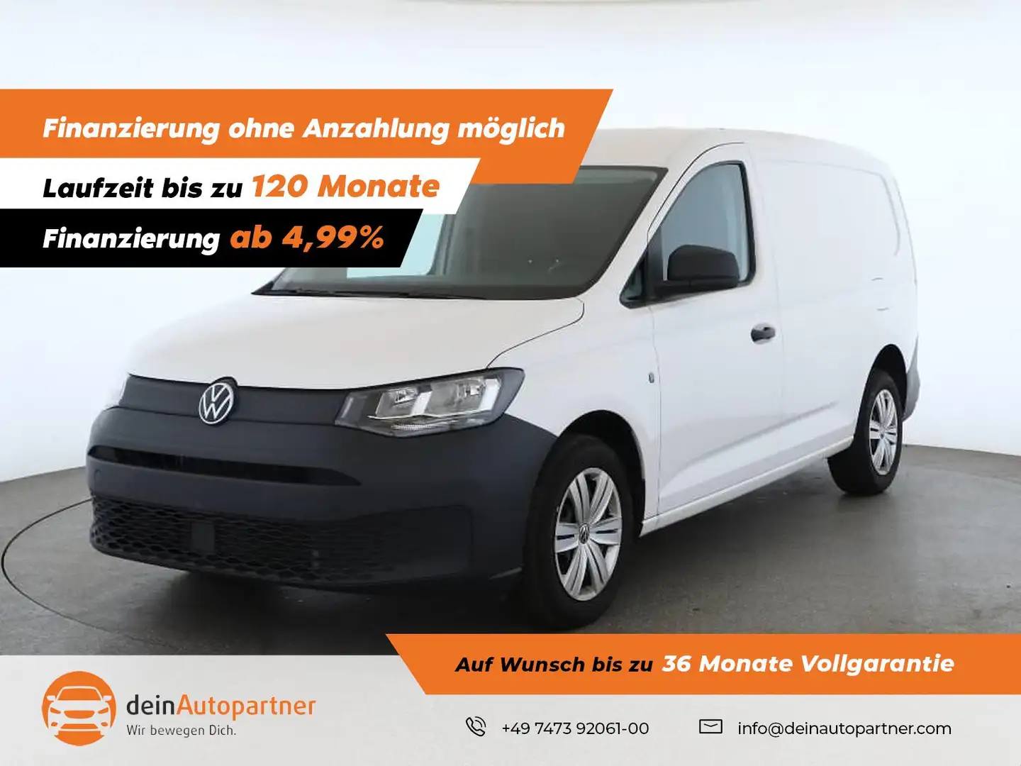 Volkswagen Caddy Cargo Maxi Double Grid KLIMA/AHK/NAVI/DAB/SHZ/PDC/ Weiß - 1