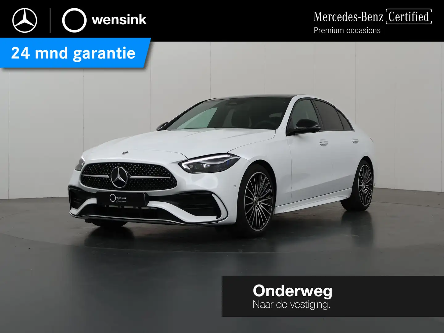 Mercedes-Benz C 180 Star Edition AMG LINE | Night pakket | Panorama sc Blanc - 1