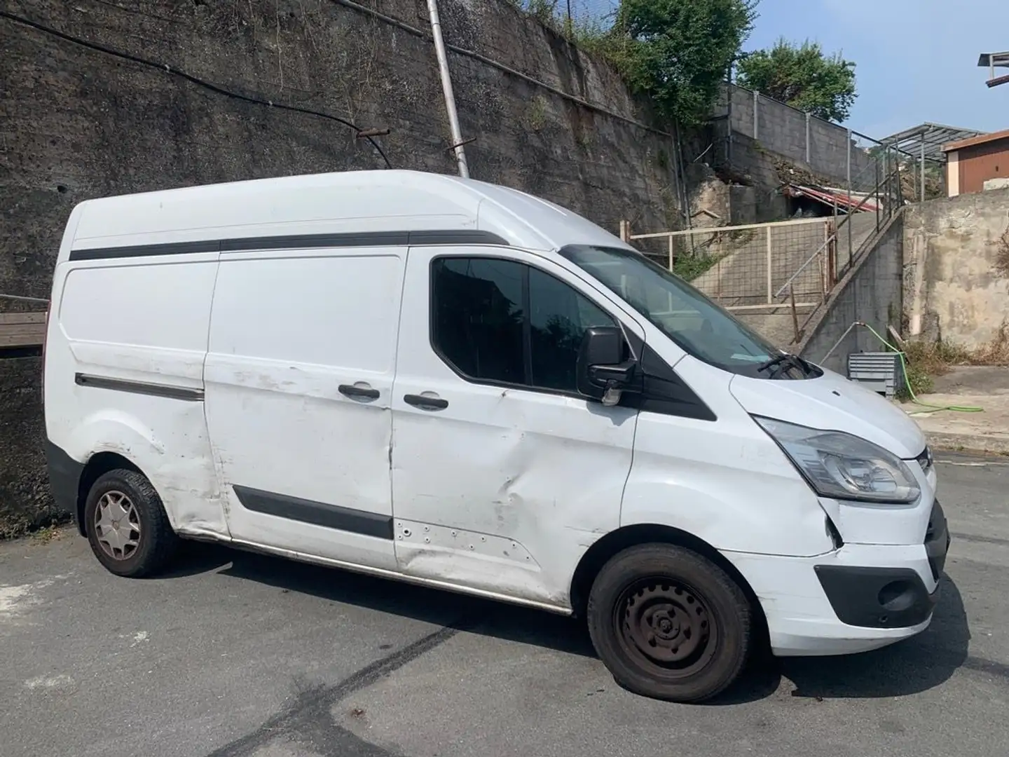 Ford FORD TRANSIT CUSTOM TETTO ALTO DISTRIBUZIONE ROTTA Blanc - 2