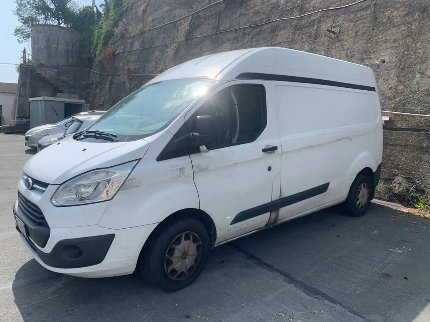 Ford FORD TRANSIT CUSTOM TETTO ALTO DISTRIBUZIONE ROTTA Blanc - 1