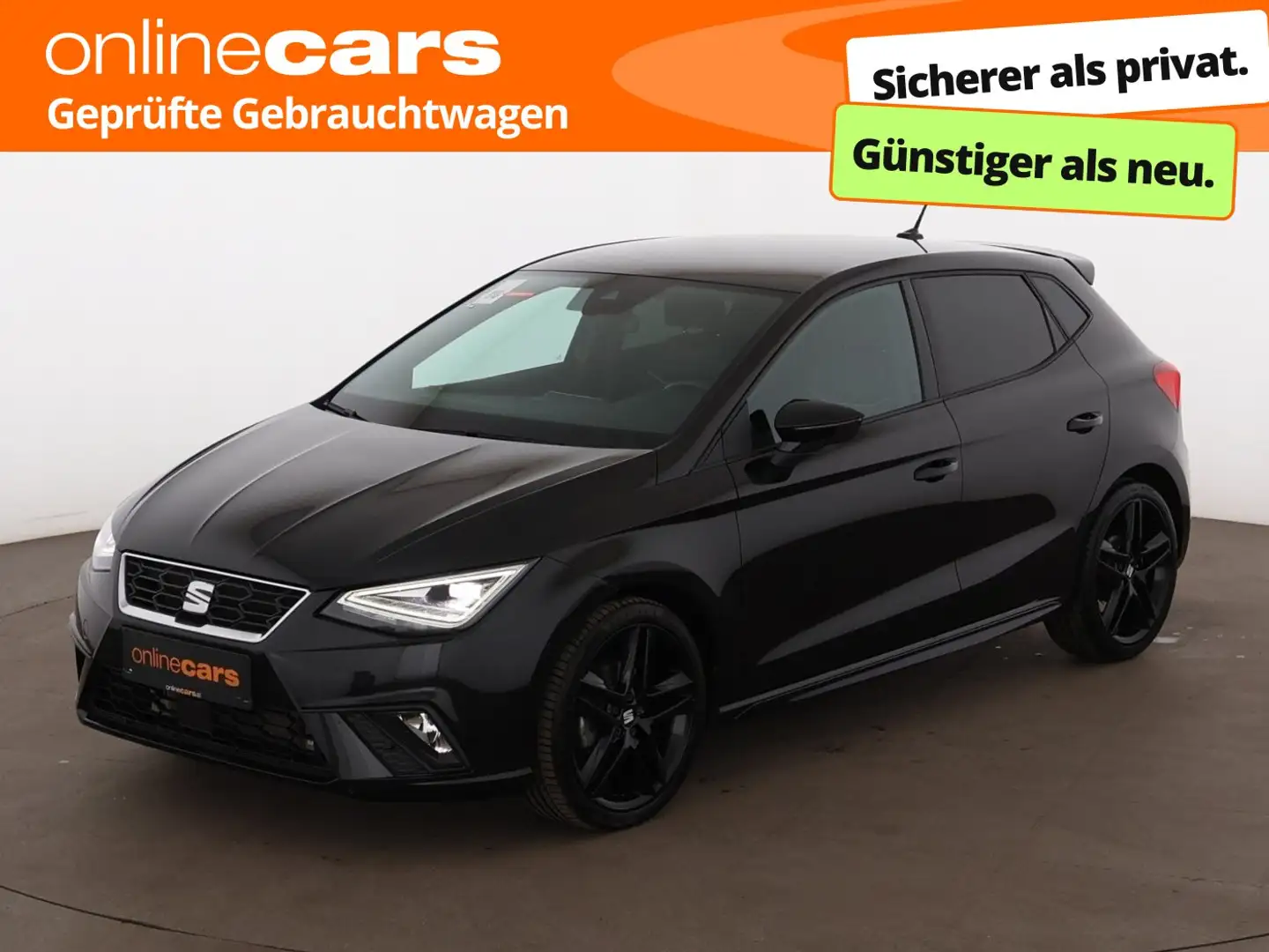 SEAT Ibiza 1.5 TSI FR Pro Black Edition Aut LED NAVI Schwarz - 1