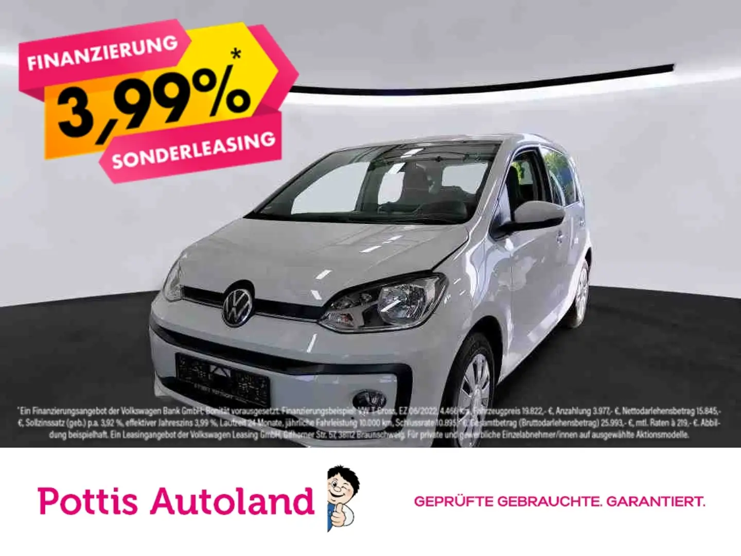 Volkswagen up! 1.0 MPI MOVE UP! PDC SITZHZG KAMERA KLIMA Blanc - 1