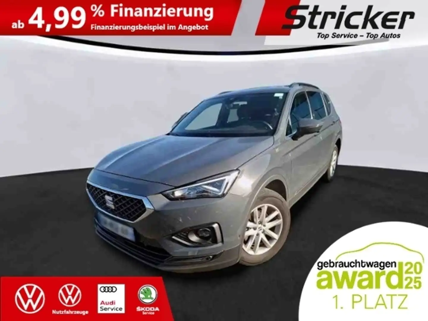 SEAT Tarraco Style 2.0TDI 285,-ohne Anzahlung Navi Kamera Grijs - 1