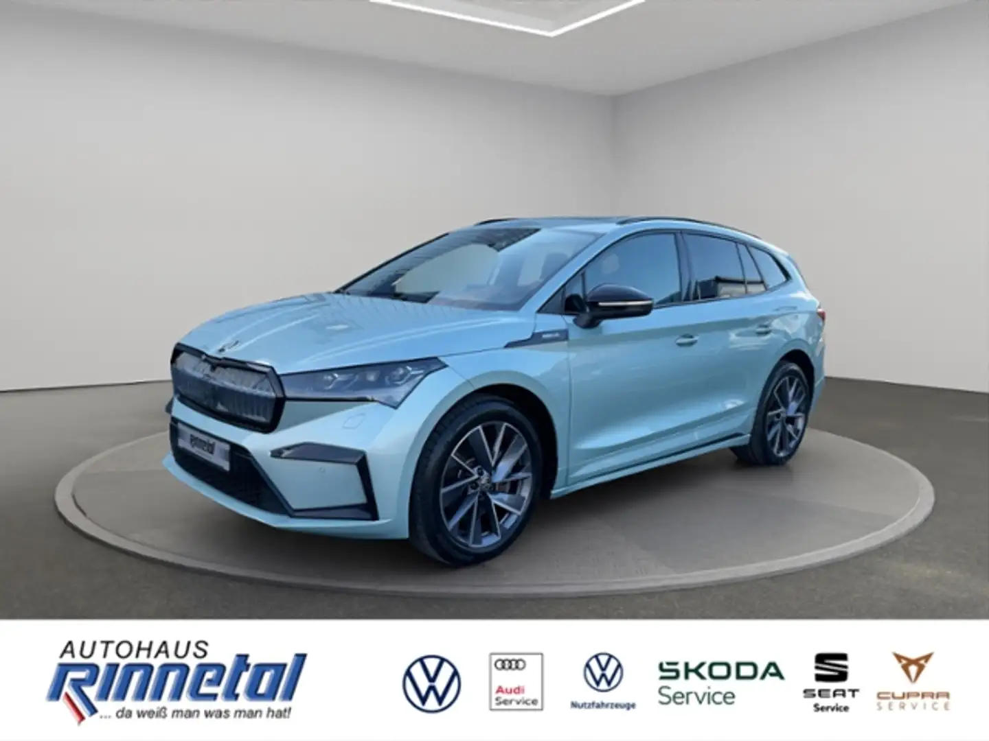 Skoda Enyaq 80 Sportline AHK+KAMERA+ACC+PANO+WÄRMEP+DCC+MEMOR Silber - 1