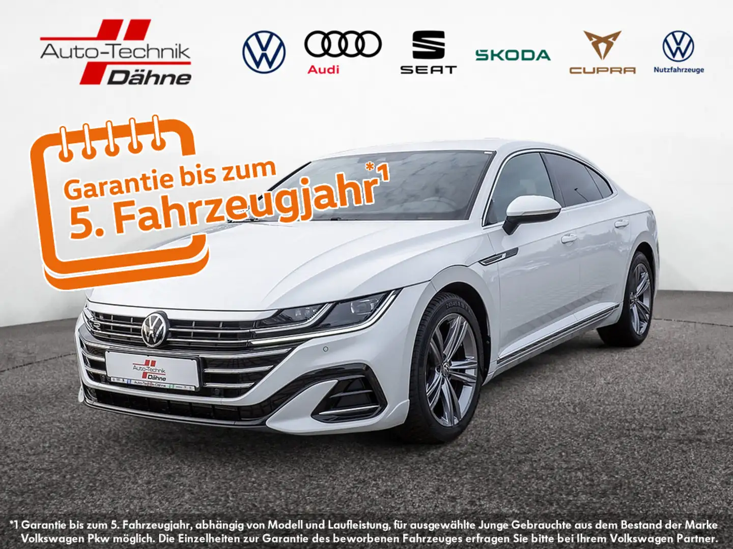 Volkswagen Arteon 2.0 TDI R-Line SHZ KAMERA NAVI ACC LED Weiß - 1