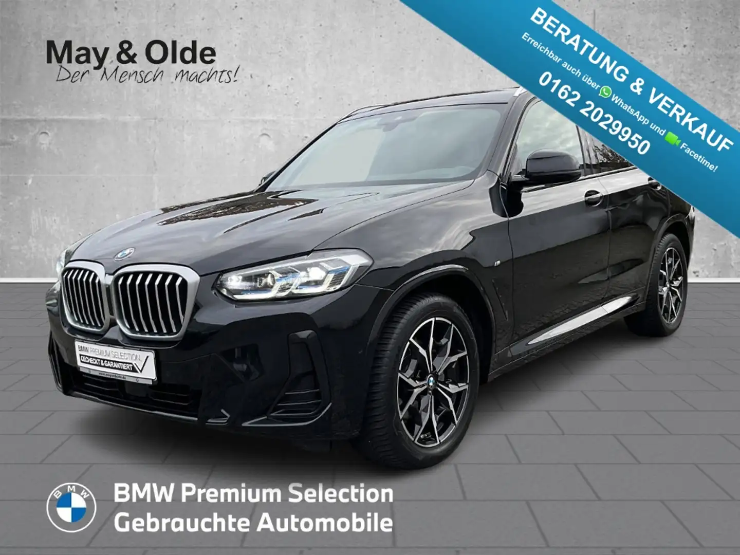 BMW X3 xDrive 20i M Sportpaket HUD AHK Navi Laserlicht Bl Noir - 1