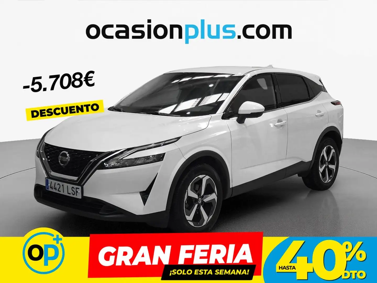 Nissan Qashqai 1.3 DIG-T mHEV 12V N-GO 4x2 Aut. 116kW Blanco - 1