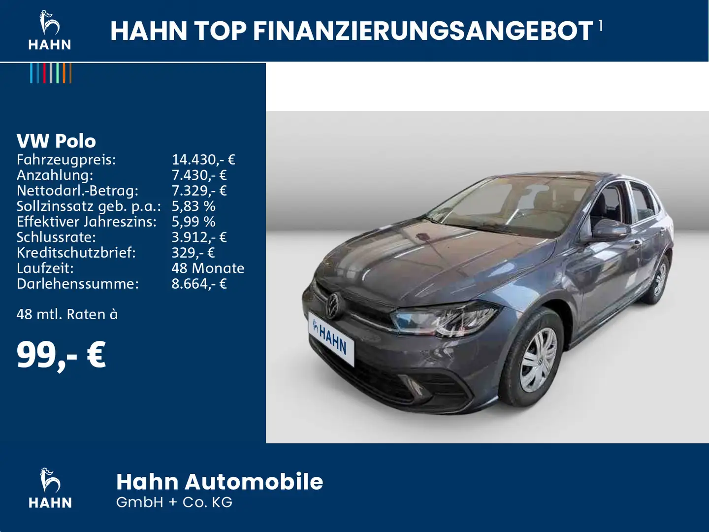 Volkswagen Polo 1.0 Fresh LED Klima Virtual App-Connect DAB Grau - 2