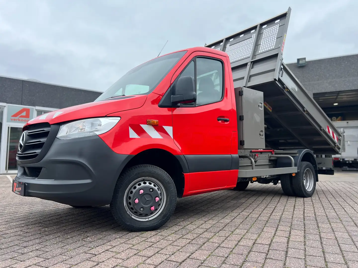 Mercedes-Benz Sprinter 514 KIPPER+KOFFER (24.250€ex)MTM 7 T SL 3.5 T Rood - 2