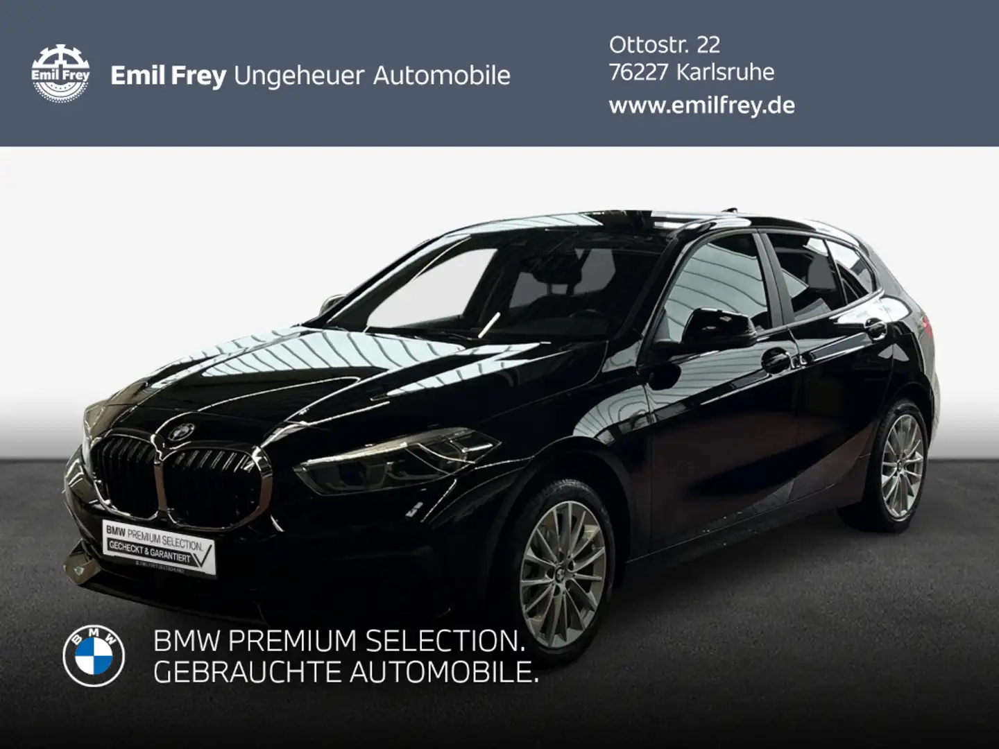 BMW 118 i Advantage PDC, Navi, LED, Lenkradheizung Schwarz - 1