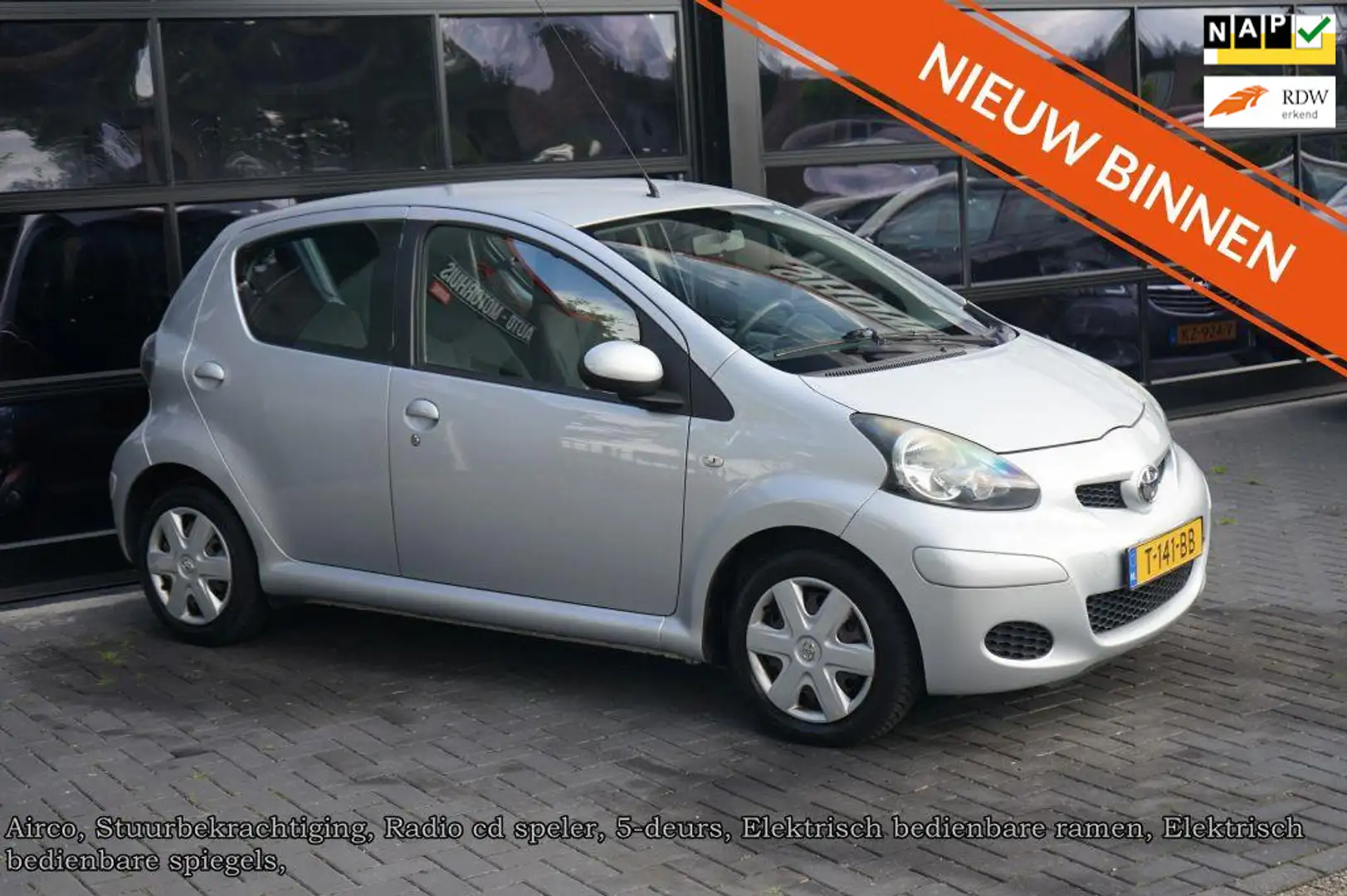 Toyota Aygo 1.0-12V Access, Airco Elek pakket, Nieuwe apk Gri - 1