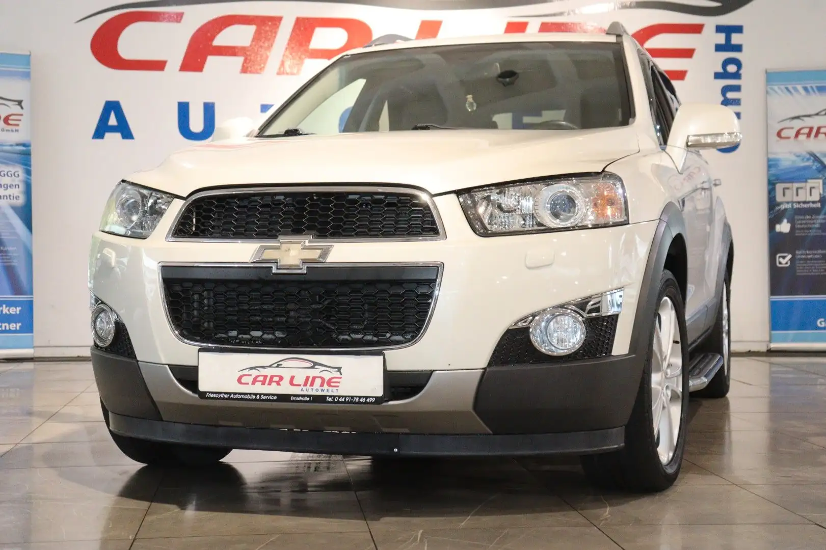 Chevrolet Captiva 2.2 D LTZ 4WD*7-Sitzer*Navi*PDC*AHK 1,7t Weiß - 1
