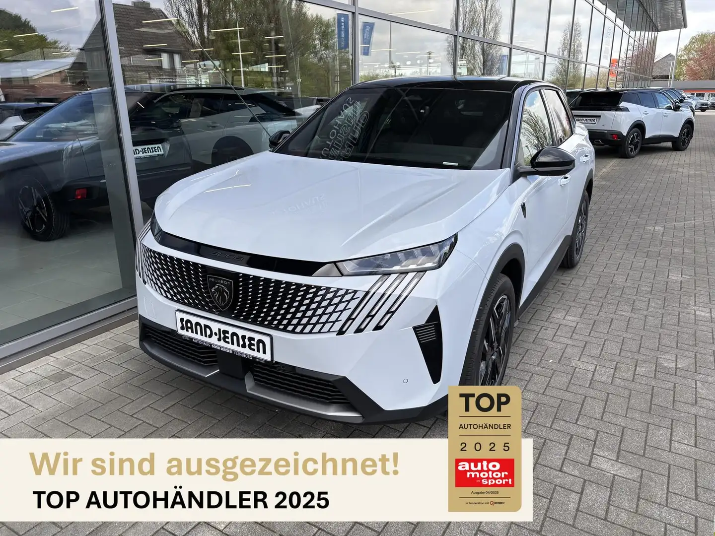 Peugeot 3008 GT MHEV 145 e-DSC6, Navi, ACC, Kamera 19" Weiß - 1
