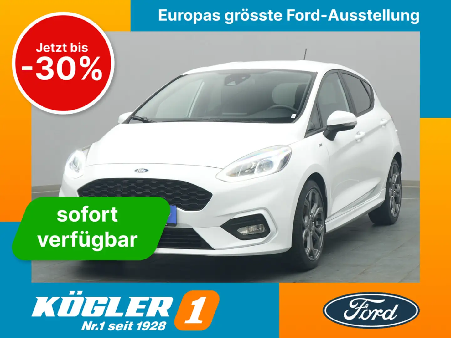 Ford Fiesta ST-Line 100PS / Winter & Weiß - 1