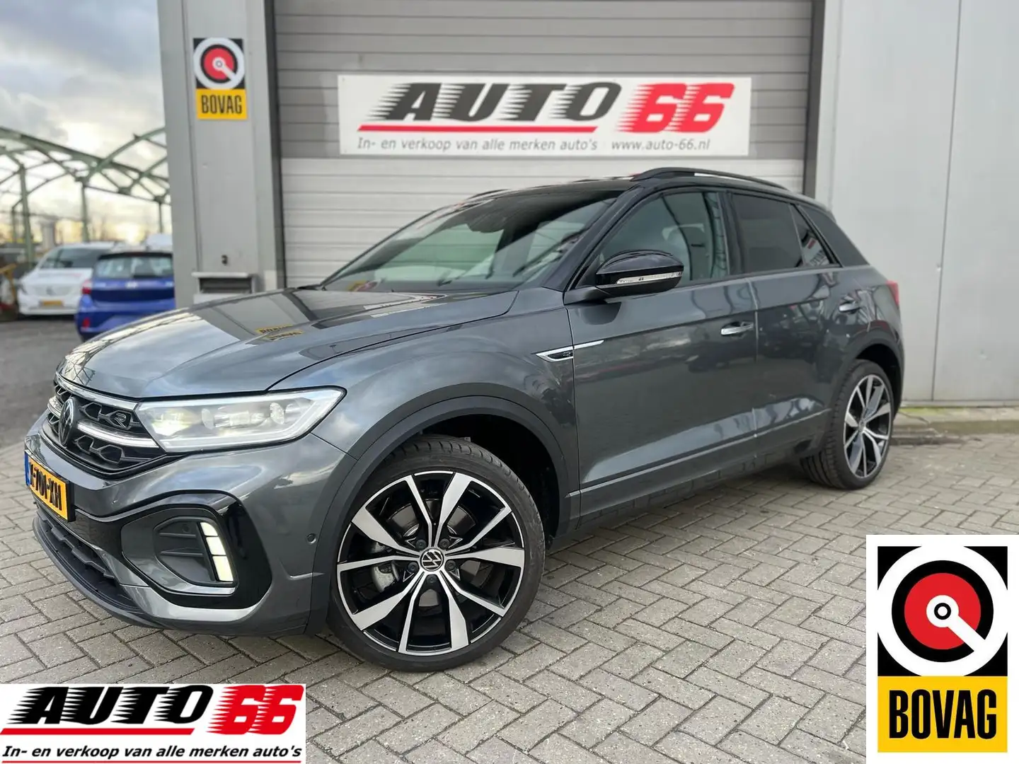 Volkswagen T-Roc 1.5 TSI 3x R-Line Business, Cam, Leder, FULL Grijs - 1