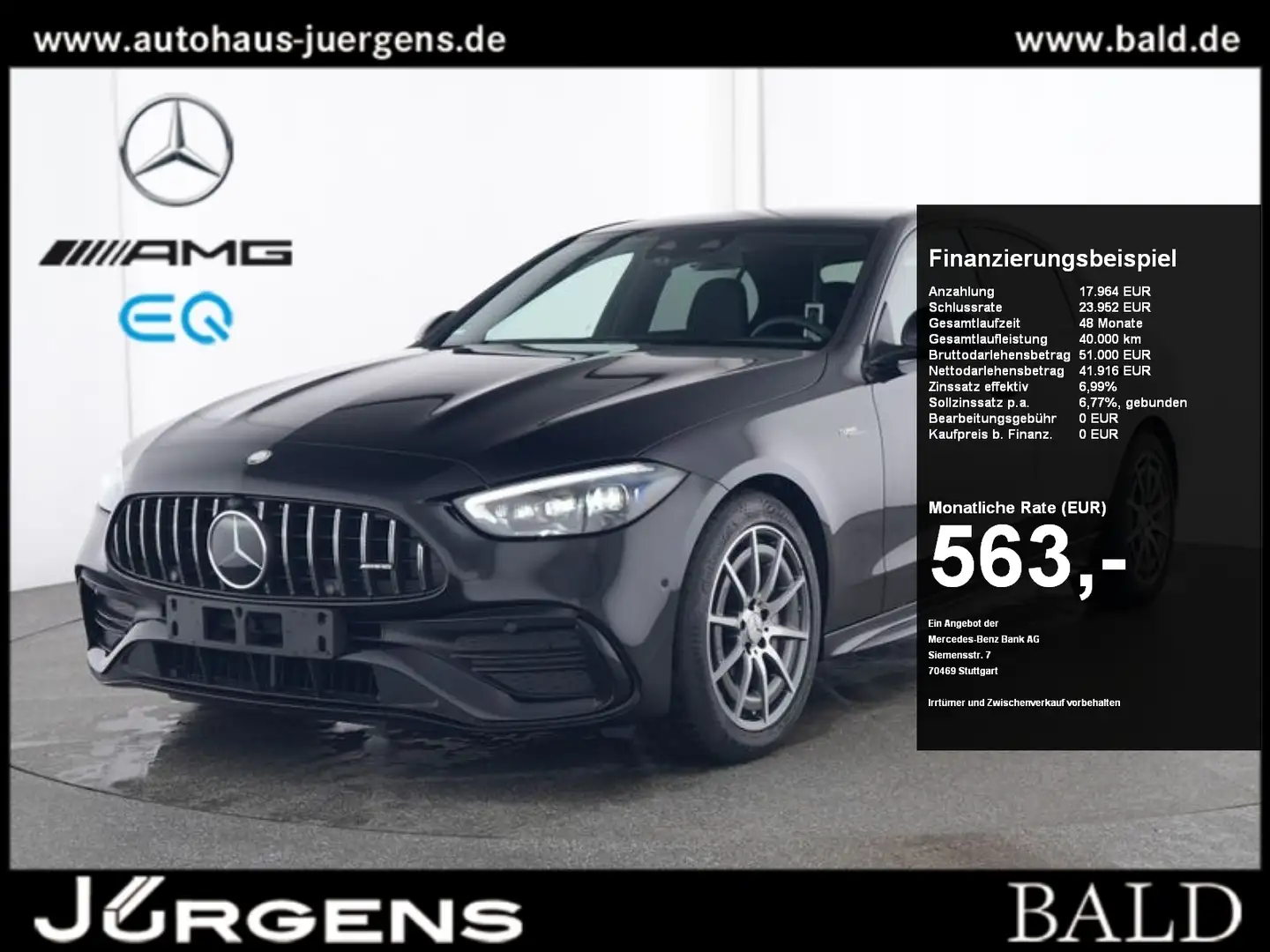 Mercedes-Benz C 43 AMG 4M DIGITAL/360/Pano/Distr/Stdhz/Memo/18 Zwart - 1