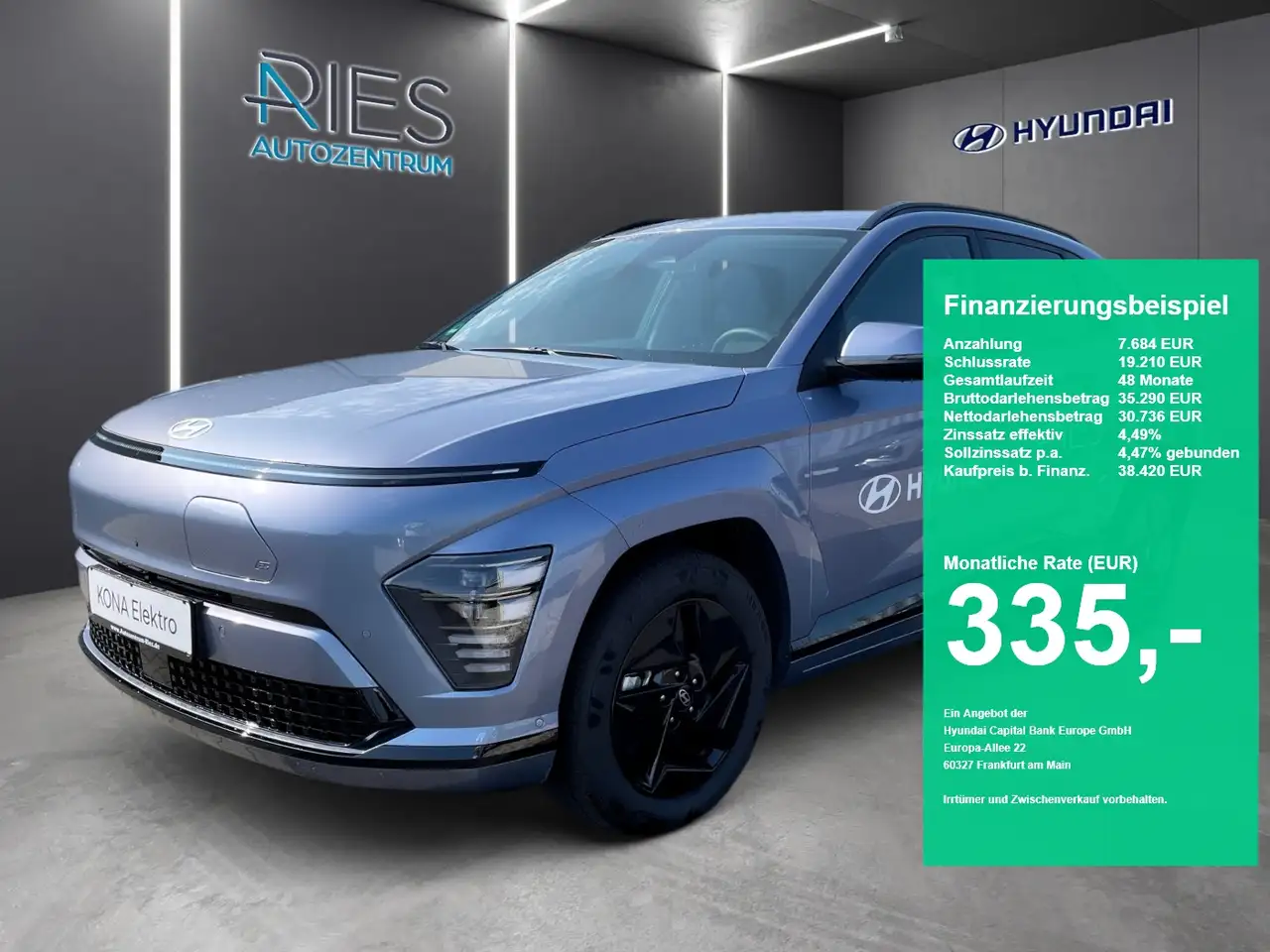 Hyundai KONA EV 49kWh Trend 360*KlimaA*LED*Navi*SHZ*ACC — photo 1 of 25