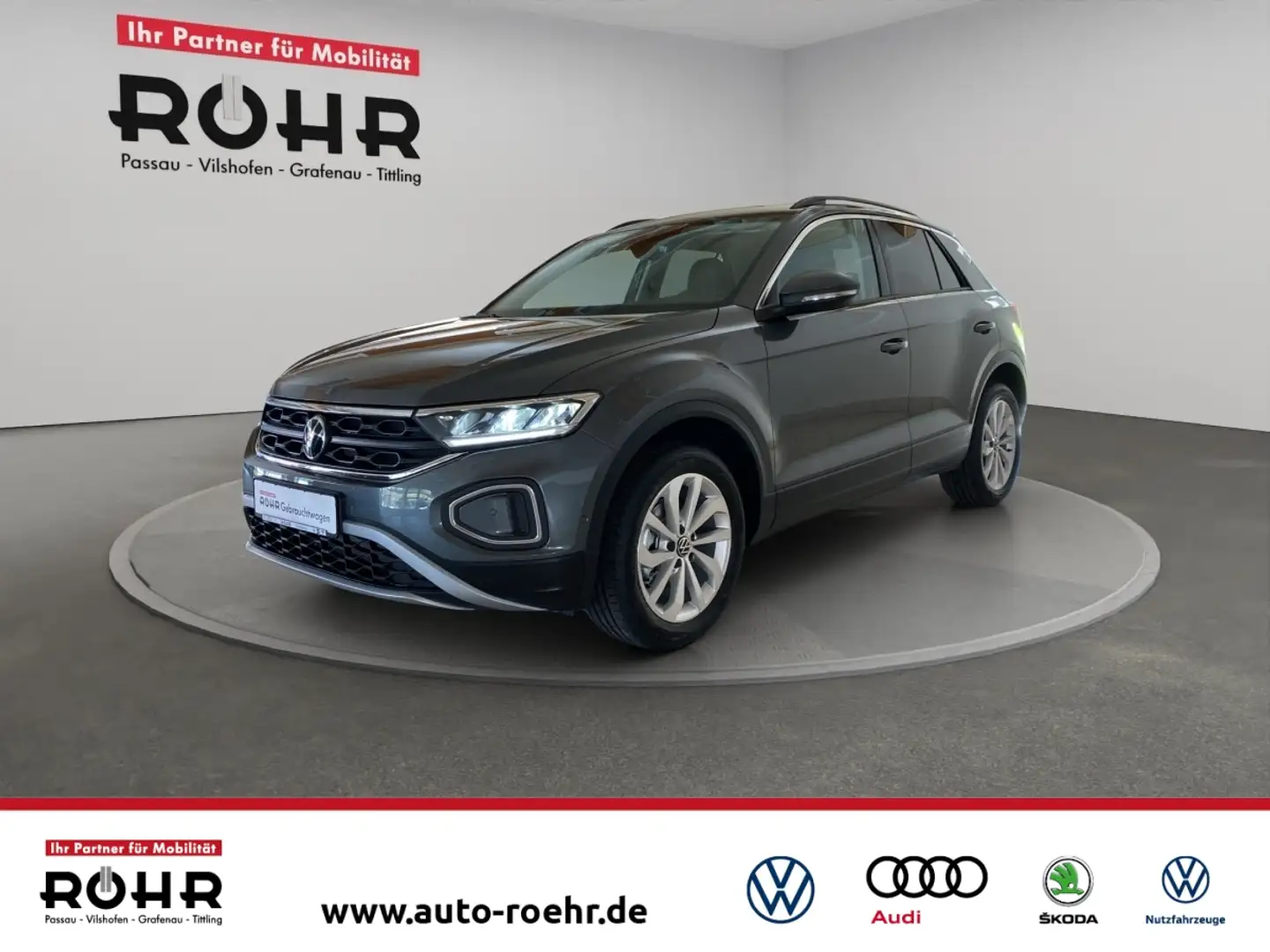 Volkswagen T-Roc Life (Garantie 03/2029.SHZ.Kamera.ACC.LED.DAB) 1.0 Grau - 1