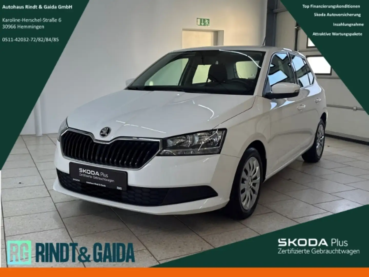 Skoda Fabia 1.0 Active PDC Klima Freiprech Blanc - 1