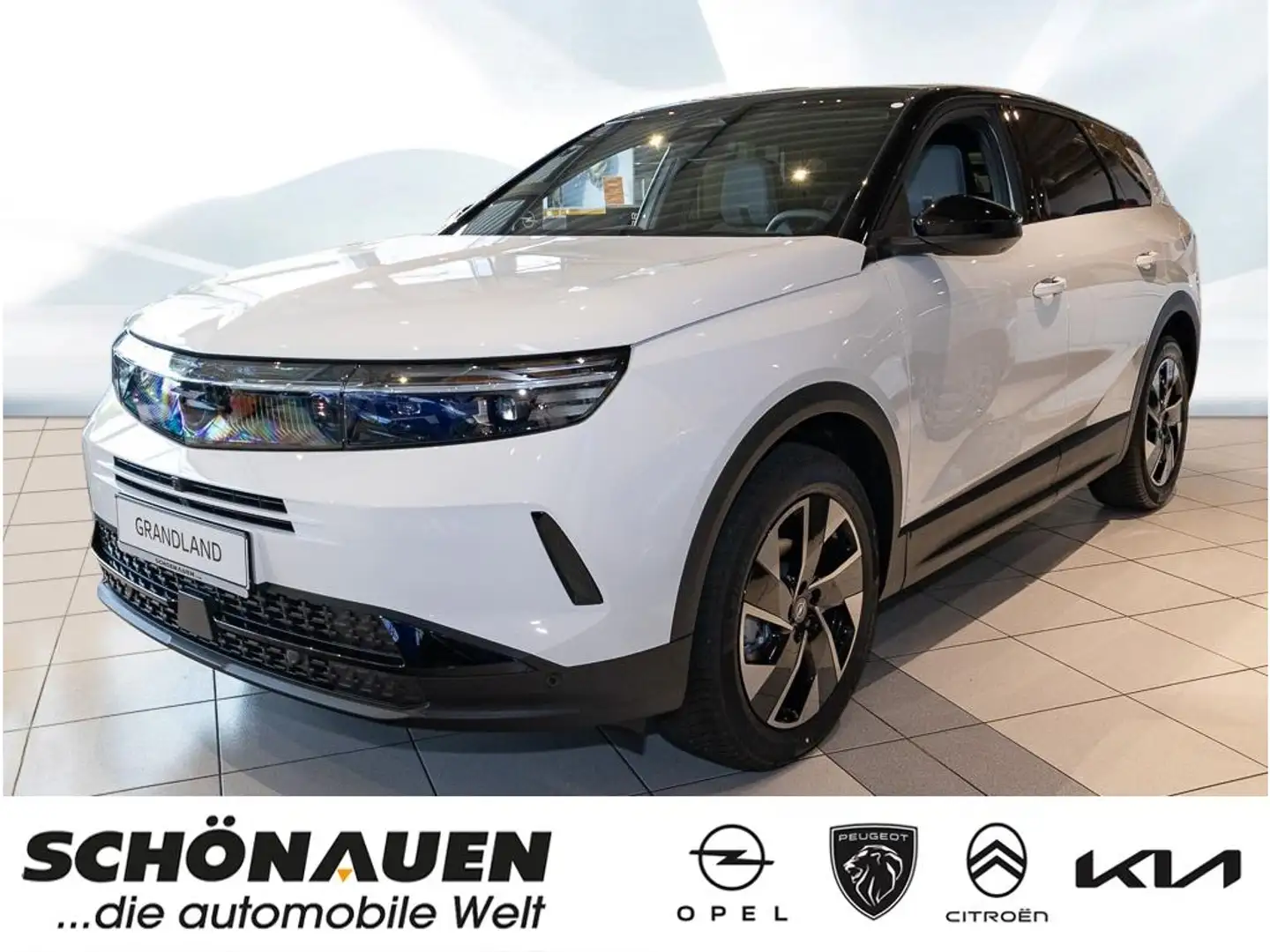 Opel Grandland Grandland, GS, Hybrid 107 kW, El. Panodach Navi So Weiß - 1