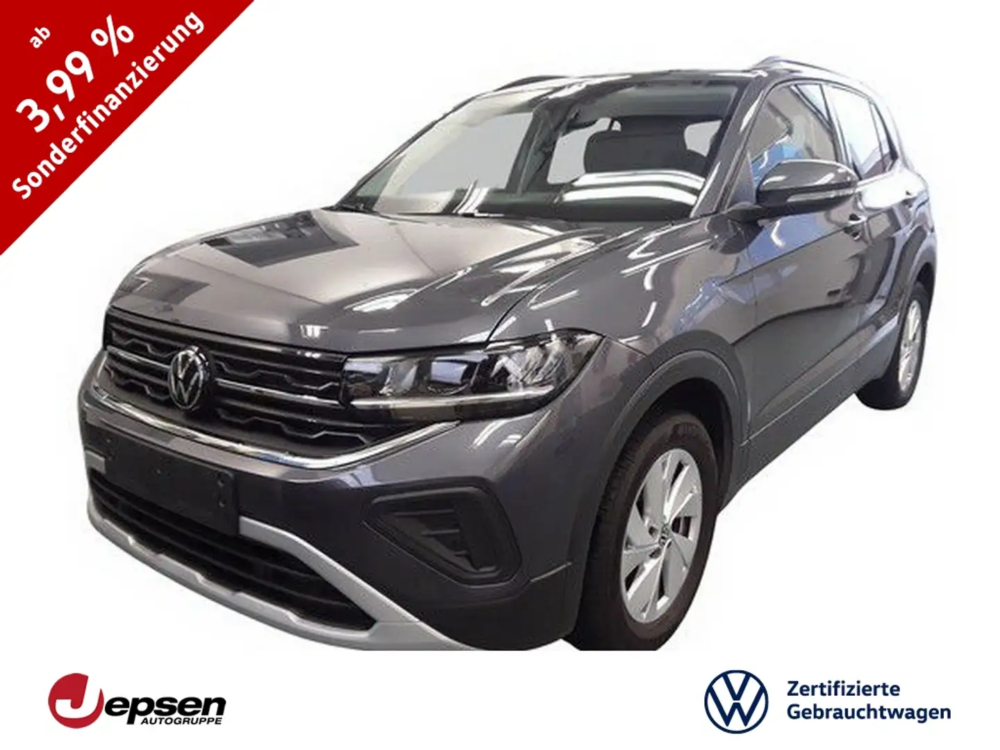 Volkswagen T-Cross Life 1.0 TSI PDC+ACC+LM+SHZ+Climatr. Grau - 1