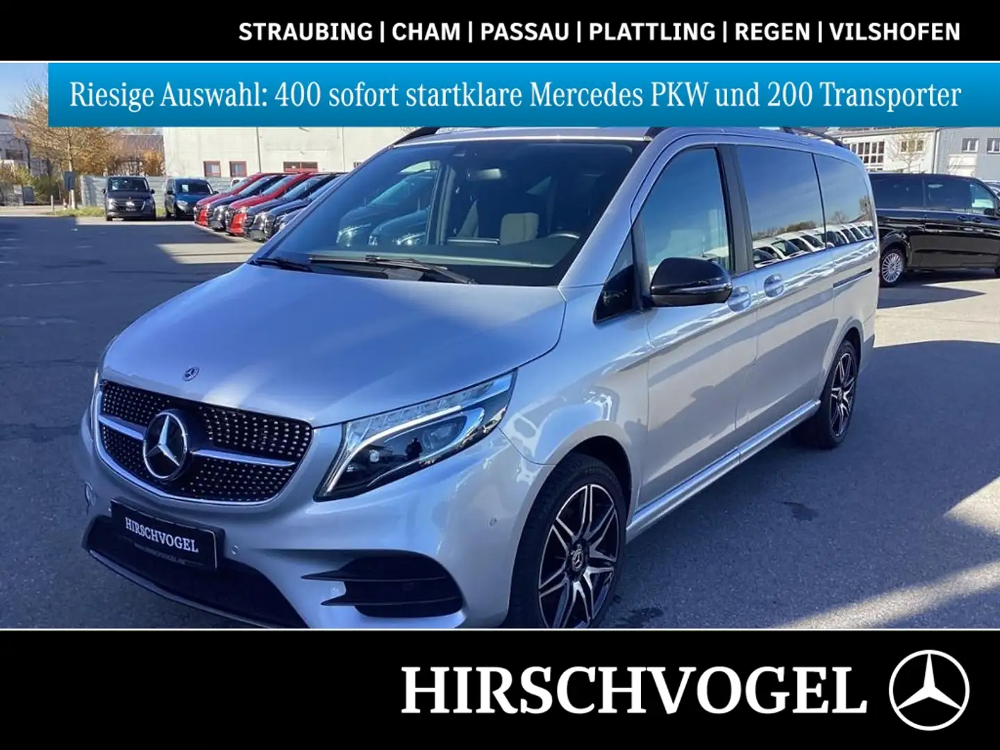 Mercedes-Benz V 250 d EDITION 4M lang AMG MBUX+Distronic+AHK Argent - 1