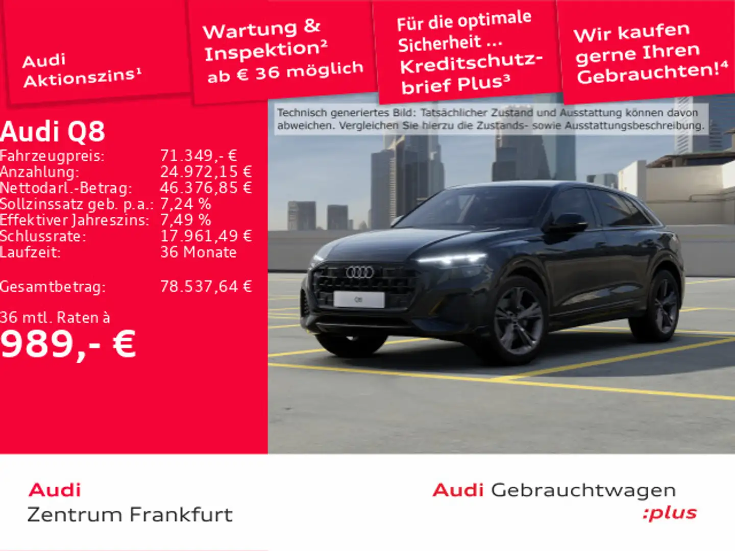 Audi Q8 45 TDI quattro tiptronic Matrix-LED air suspe Noir - 1