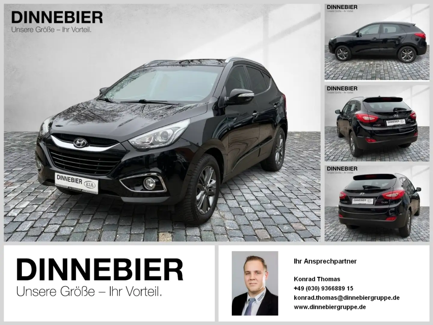 Hyundai TUCSON Trend ix35 2WD +ALLWETTER+KAMERA+KLIMA+ Zwart - 1