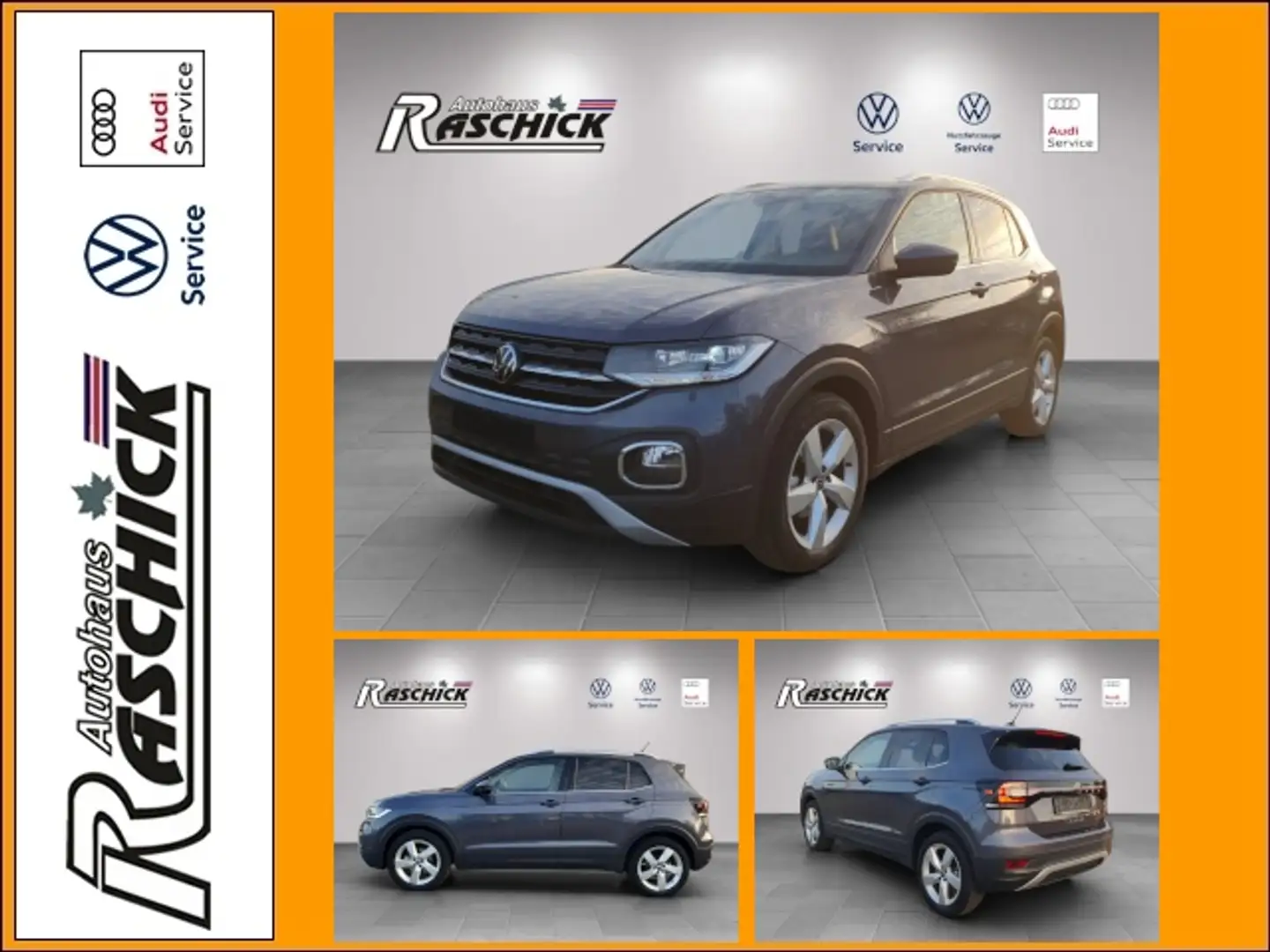 Volkswagen T-Cross Style 1.0 TSI DSG LED Kamera ACC Klima Navi Gris - 1