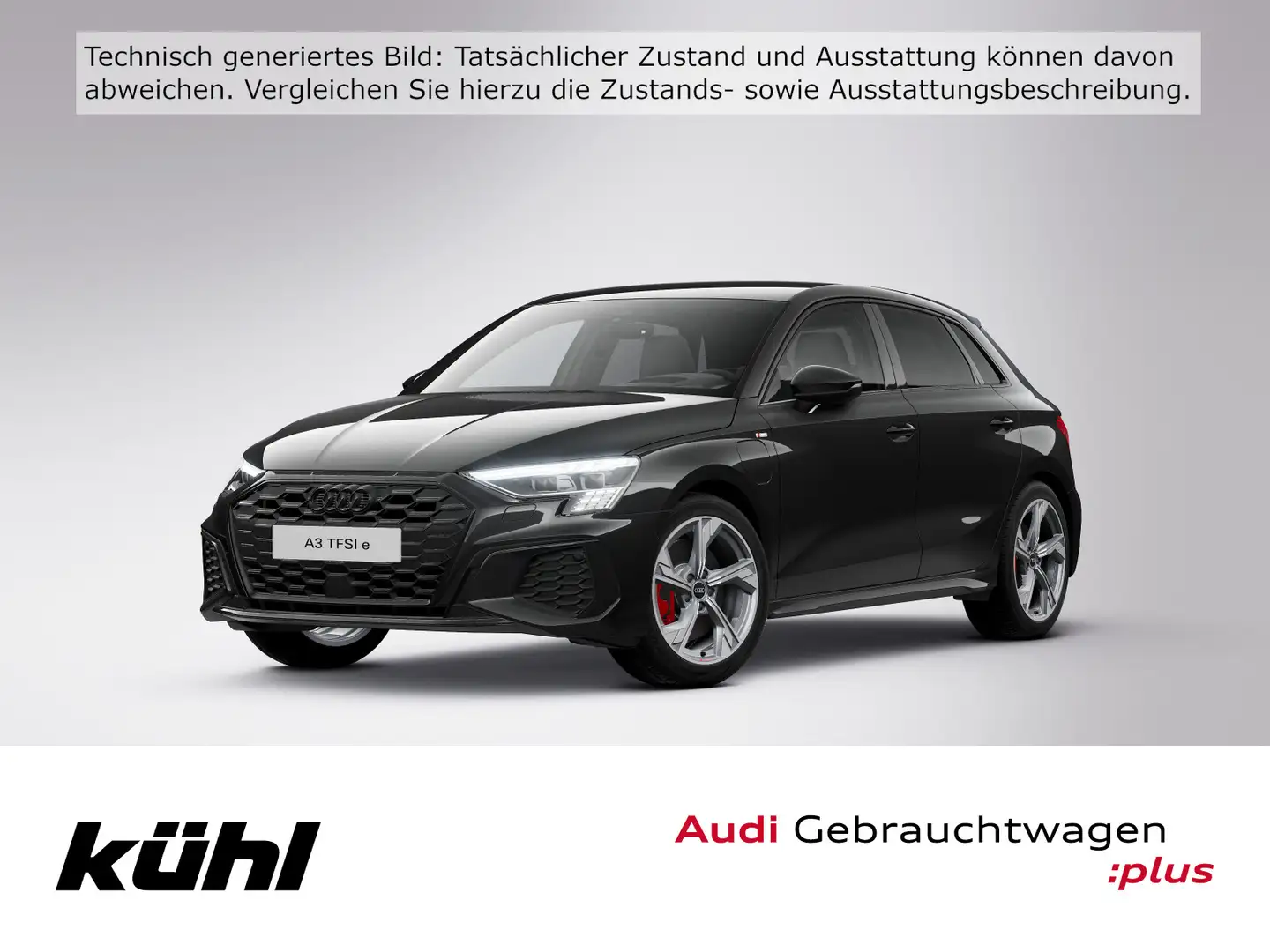 Audi A3 45 TFSI eHybrid S tronic S line Mat Negro - 1