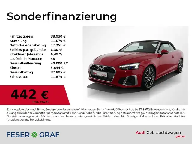 Audi A5 Cabriolet main image