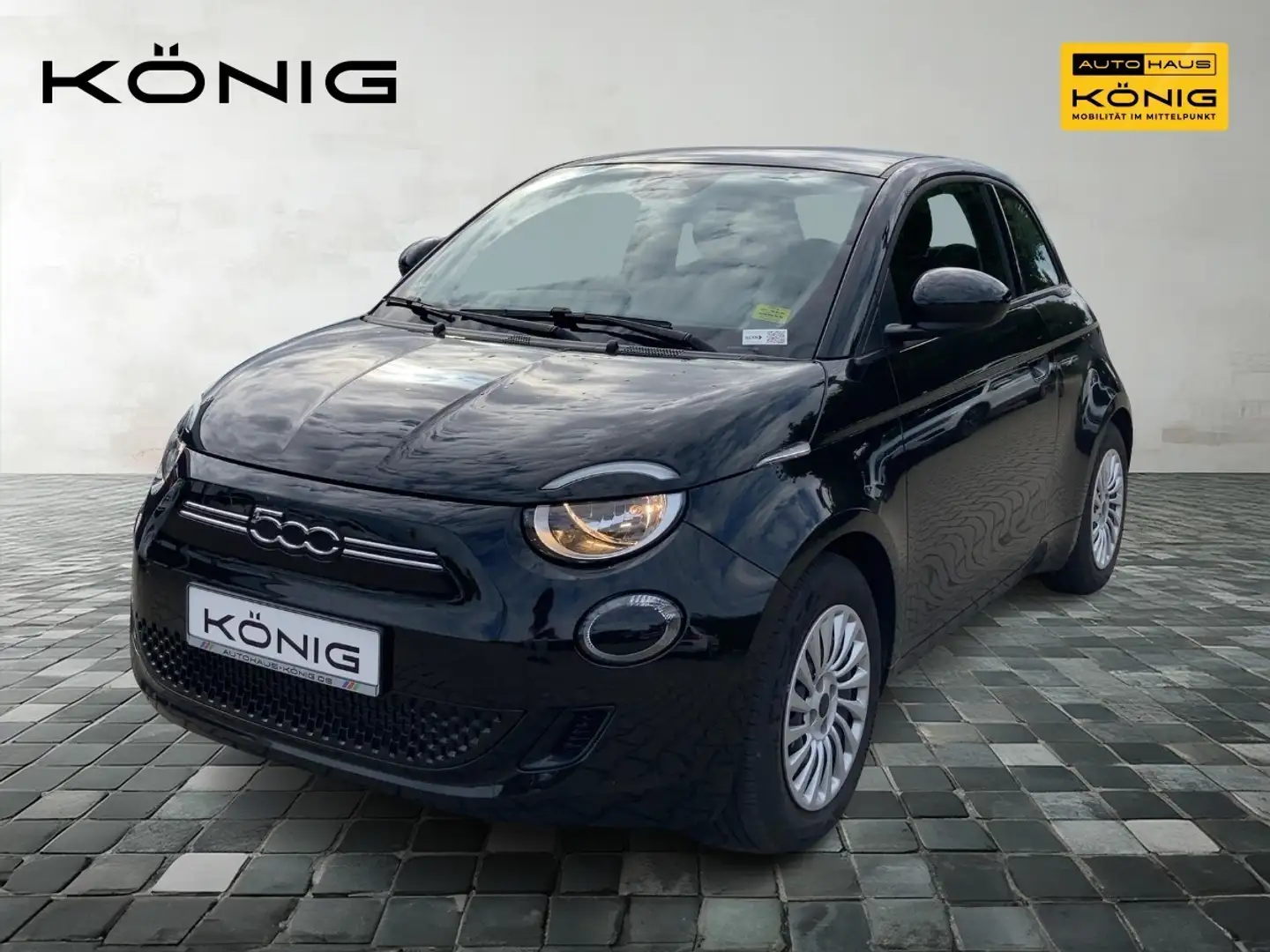 Fiat 500e Limousine 42 kWh Klima Schwarz - 1