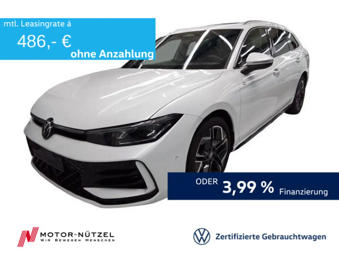 Volkswagen Passat Variant 2.0TDI DSG R-LINE 5JG+IQ+AHK+PANO Weiß - 1